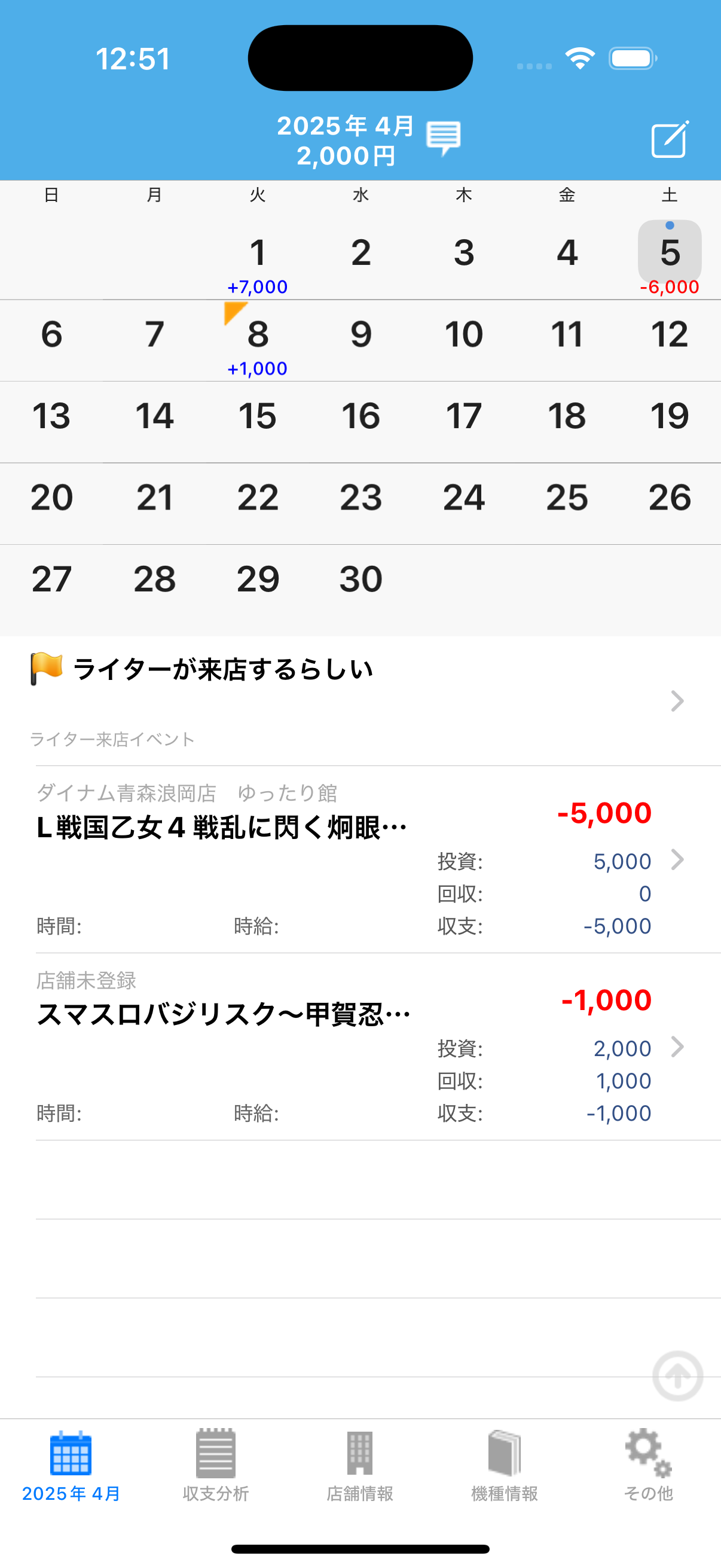 pRecord アプリのプレビュー