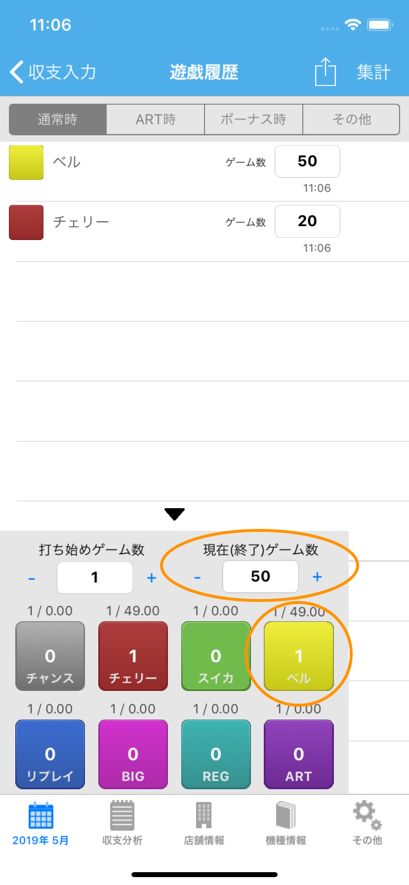 ベルの記録